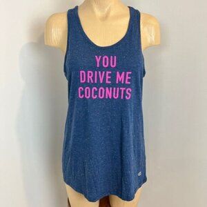 Unbranded Women's Small You Drive Me Coconuts Sleeveless Tank Top Athleisure